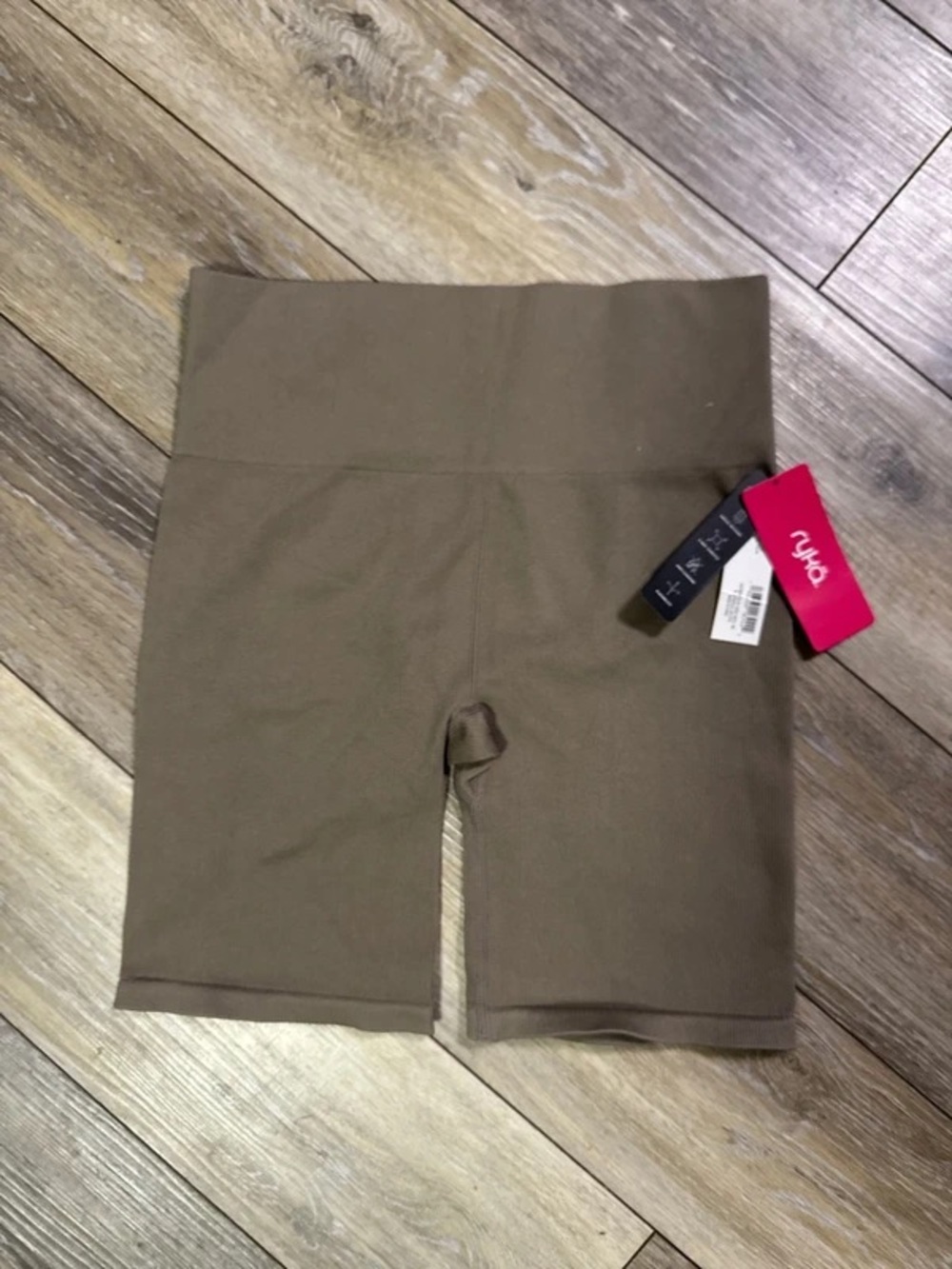 Ryu Women's High-Waist Bike Shorts — Taupe Brown